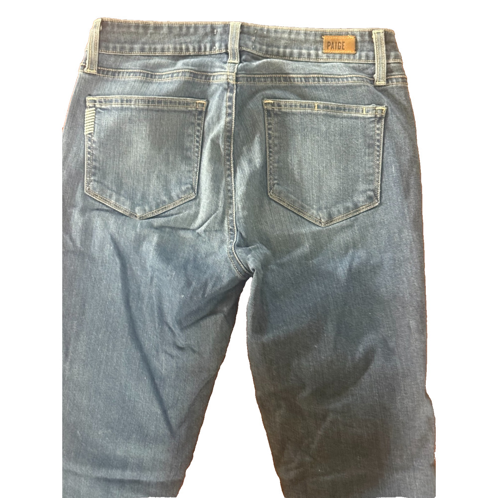 Paige Jeans Women's Verdugo Ultra Skinny Stretch Dark Wash Blue Denim Size 29 - Picture 4 of 8